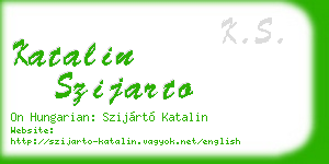 katalin szijarto business card